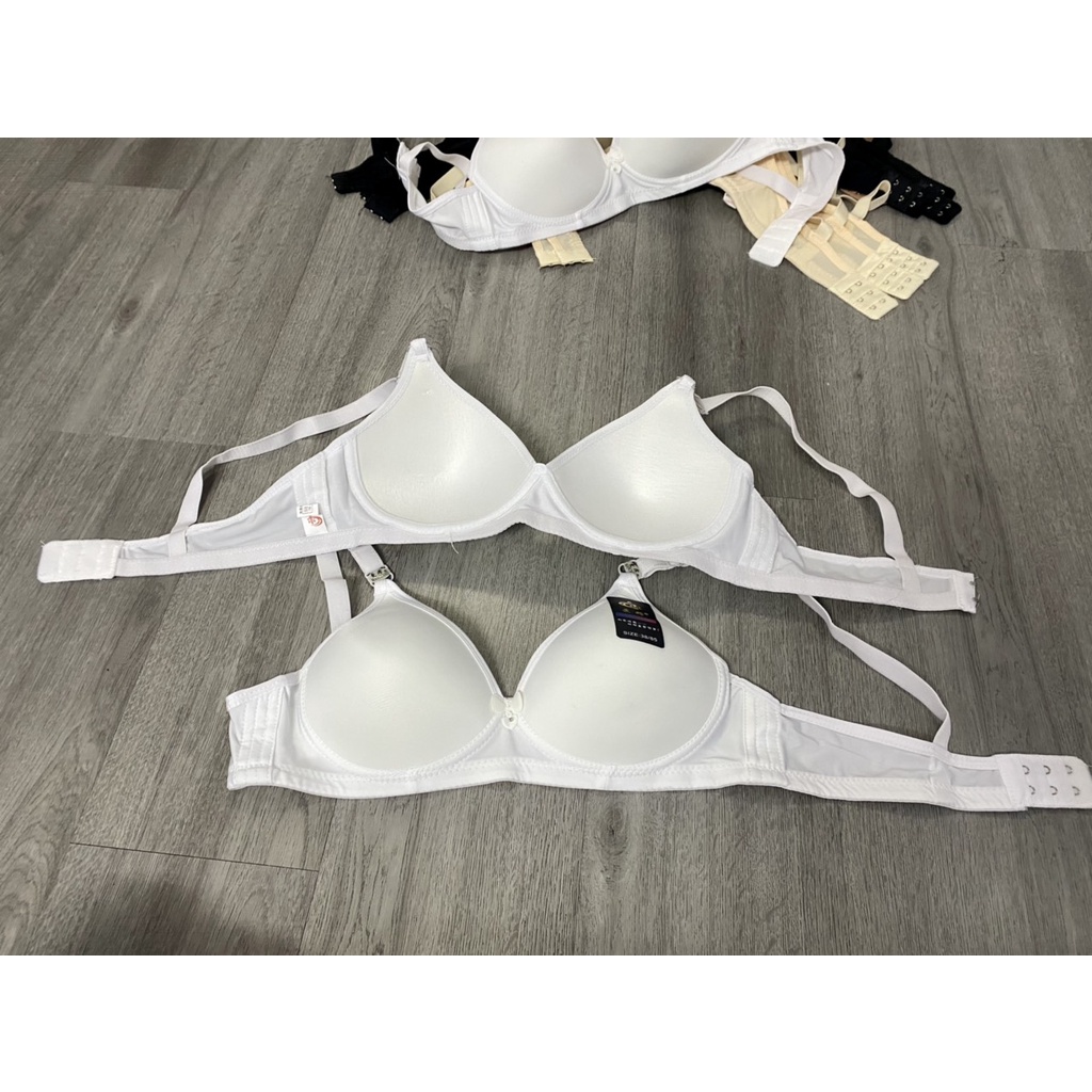 Áo Lót Nữ Không Gọng 526, cúp B cài sau, áo ngực mút ép mỏng mềm mại, thoải mái ms 526