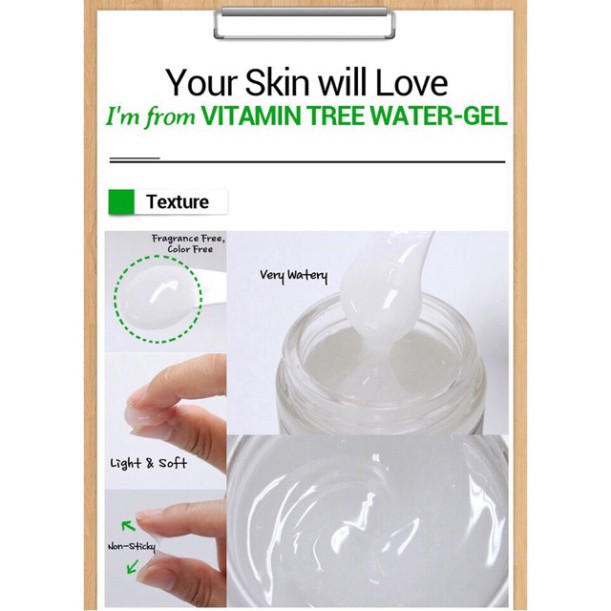 [Chính Hãng] Gel Dưỡng Cấp Nước Chuyên Sâu I'm From Vitamin Tree Water Gel 75g