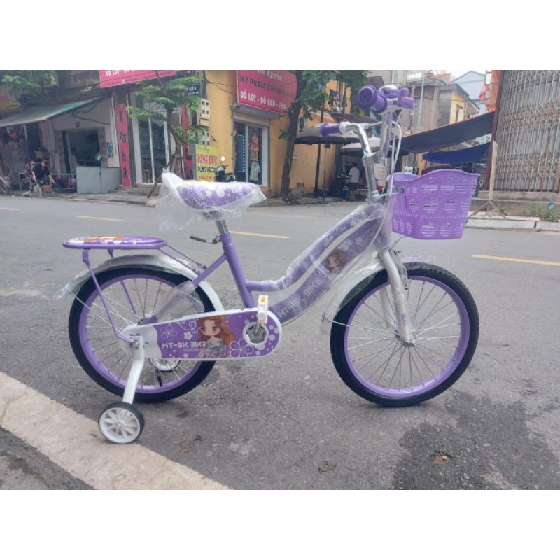 XE ĐẠP TRẺ EM 2 KHUNG CHO BÉ GÁI