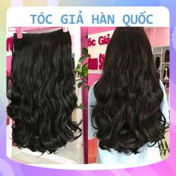 TÓC GIẢ KẸP XOĂN CHO NỮ DẢI RỘNG 25CM DÀI 55-60CM LOẠI DÀY DẶN NẶNG 200GRAM (2 LẠNG TÓC)