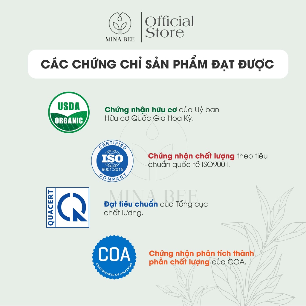 Tinh dầu Trà Trắng MinaBee | White Tea Essential Oil | Cao Cấp Nhập Khẩu | Thiên Nhiên Nguyên Chất |Có Kiểm Định COA