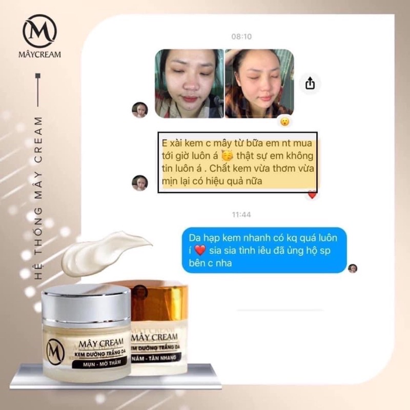 KEM DƯỠNG TRẮNG DA MÂY CREAM NEW 2020
