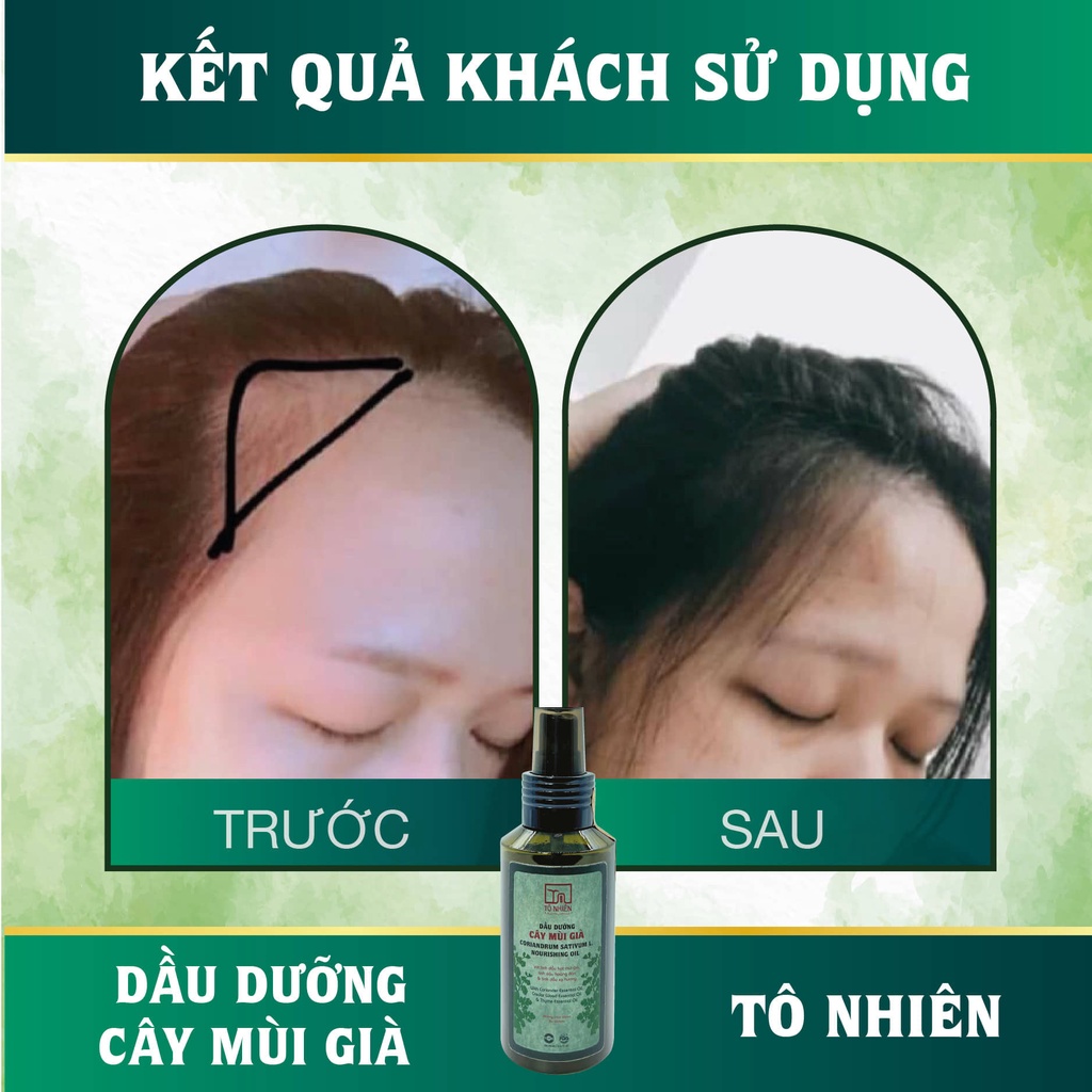 Dầu dưỡng tóc thảo mộc cây mùi già Tô Nhiên 100gram - Phục hồi tóc, giúp da đầu khỏe mạnh