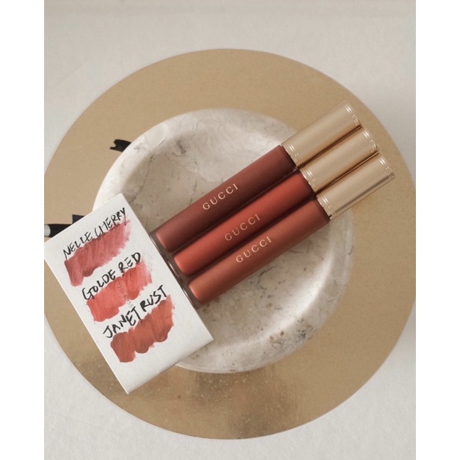 Son kem lì Gucci Rouge à Lèvres Liquide Mat Lipstick màu 505 -208-311- 203-25-521