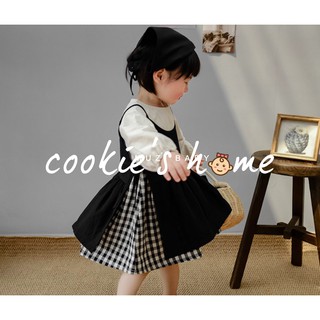 Đầm vintage phong cách hàn quốc cho bé gái Set Đầm Kẻ Caro Kèm Yếm Phong cách vintage Cho Bé 🍓TIỆM CÔNG CHÚA NHỎ🍓