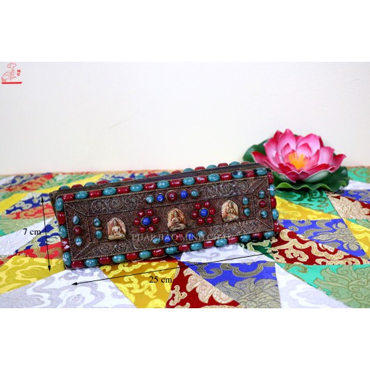 KINH GIẢI THOÁT ĐÍNH HẠT NEPAL 25CM x 7cm