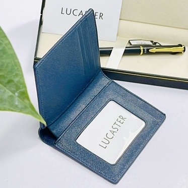 ví nam Luke da safiano da thật nhập khẩu lucaster LCA004