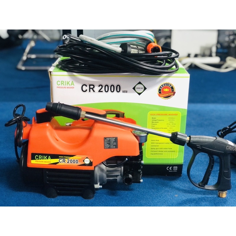 [CHÍNH HÃNG] Máy rửa xe áp lực cao CRIKA 2000w