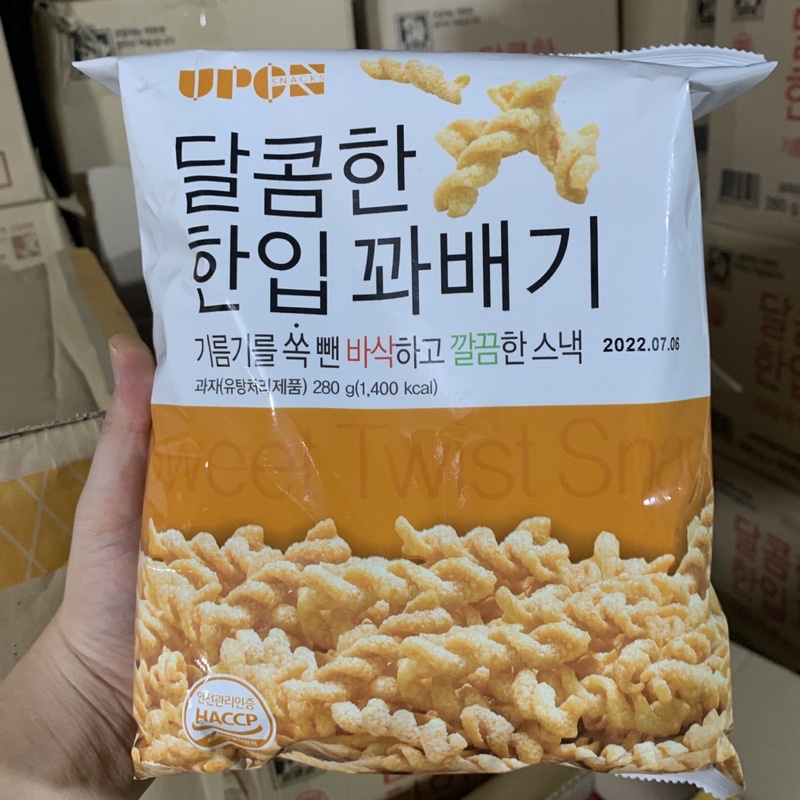 Snack quẩy xoắn Hàn Quốc Upon 280g