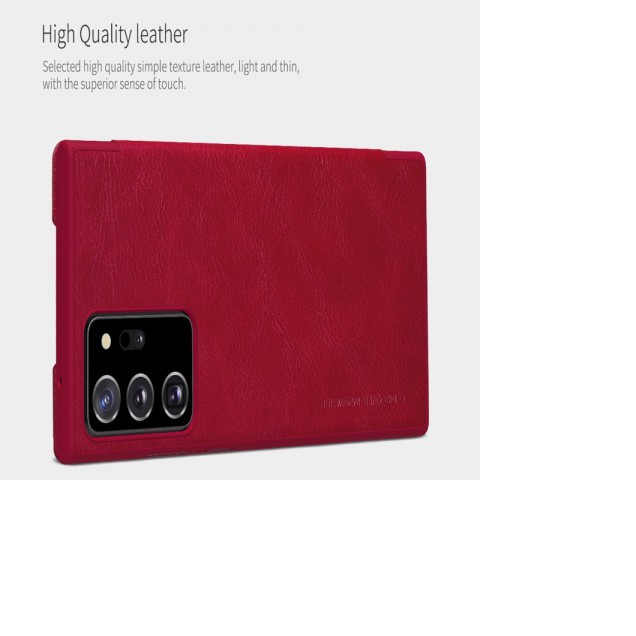 Bao da xịn Nillkin QIN hàng da thật cho điện thoại Samsung Galaxy Note 20,Samsung Galaxy Note 20 Ultra