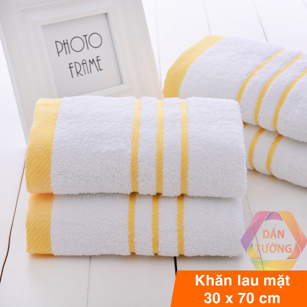 Khăn lau mặt nhà tắm cotton 30 x 70 cm MDT, sợi COTTON TRẮNG thân thiện môi trường _KCT