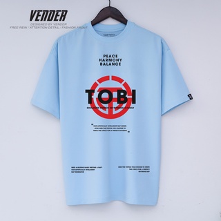 Áo thun tay lỡ Basic Tee Oversize TOBI, Chất cotton 100% (V89)