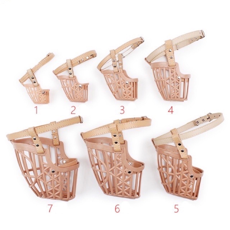 Rọ mõm nhựa cho chó 7 Size