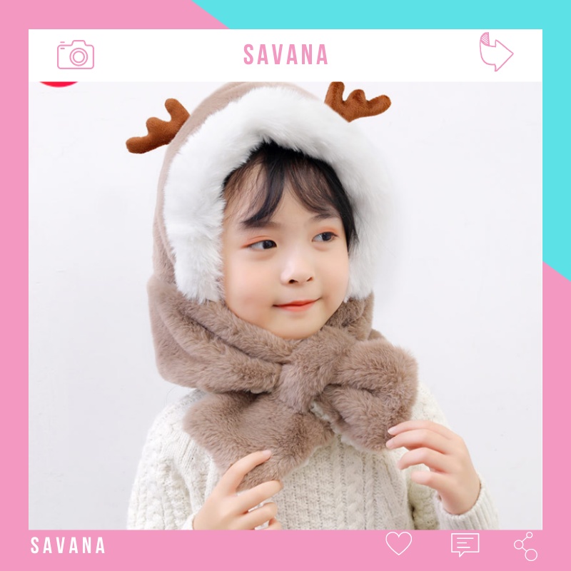 Mũ len nam nữ cute giáng sinh Savana MB06