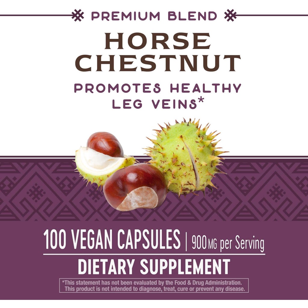 Viên uống hỗ trợ giãn tĩnh mạch chân Nature's Way Horse Chestnut for Healthy Veins and Blood Vessels 90 viên date 2025