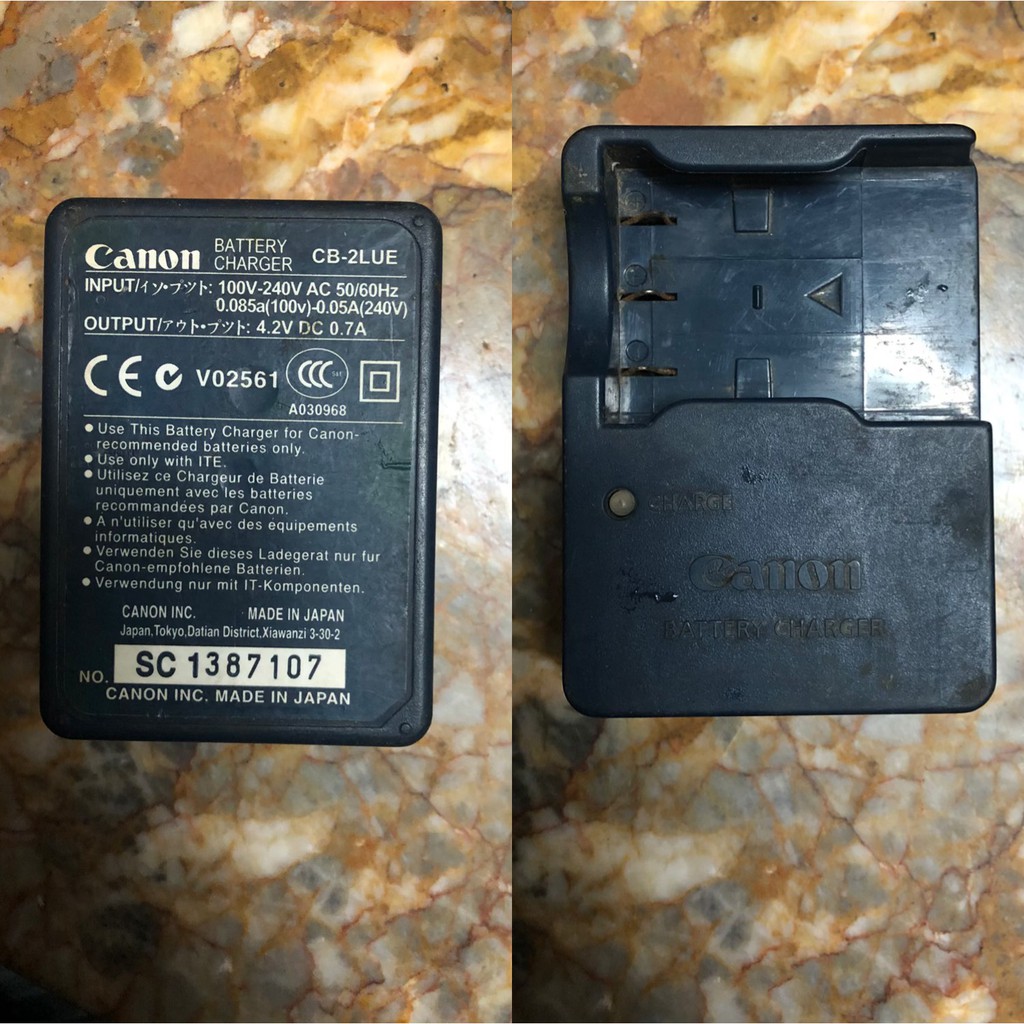 CHÍNH HÃNG,QUA SỬ DỤNG Sạc Canon CB 2LUE - Pin 3L - KÈM DÂY SẠC