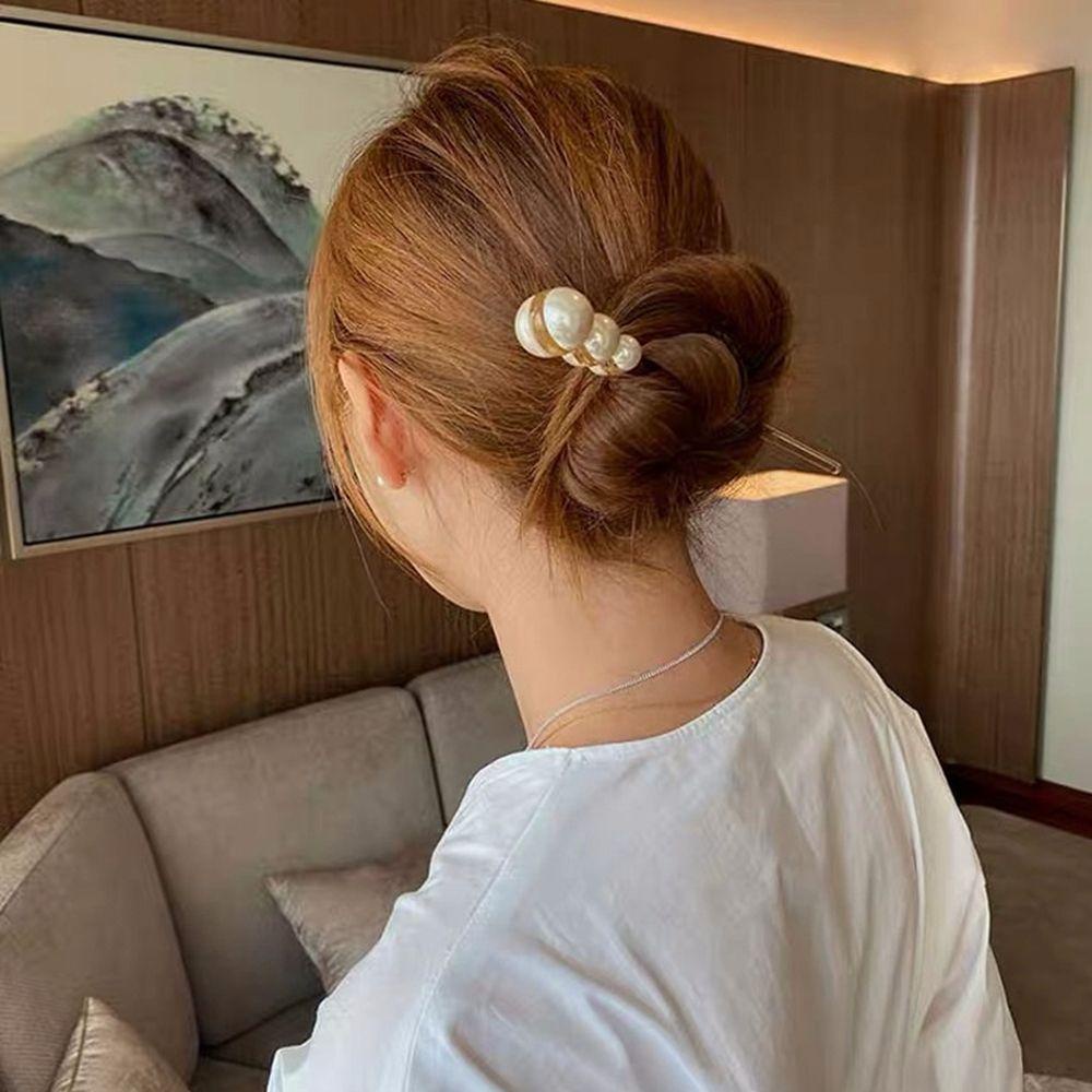 EXPEN Kẹp Tóc Hợp Kim Đơn Giản Dễ Phối Đồ