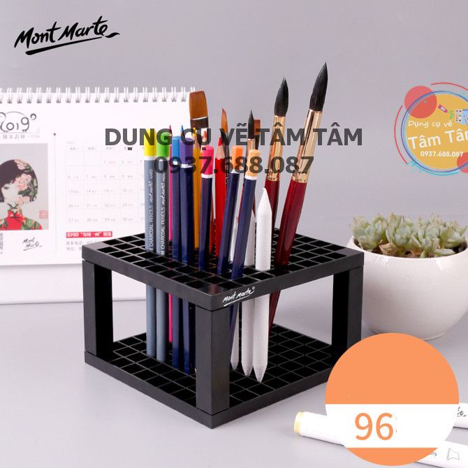 Kệ đựng bút cọ Studio Tidy Mont Marte 96 Ngăn, Khây gắn cọ Mont Marte MAXX0027