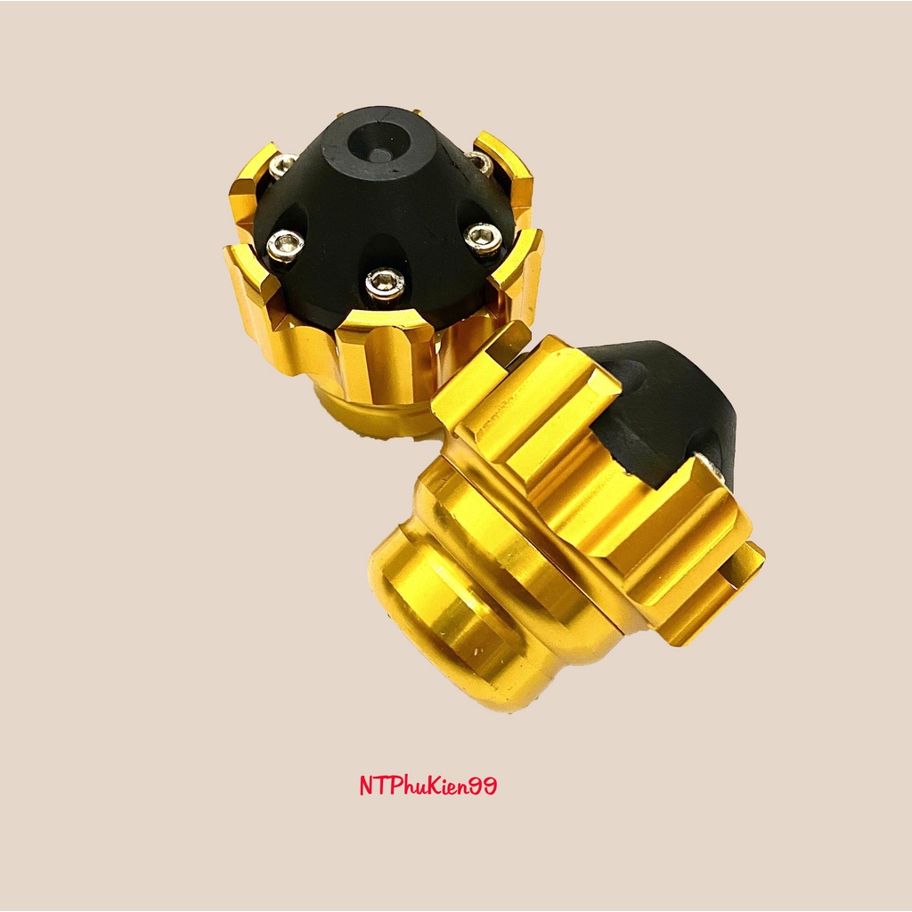 Gù chống đổ trước có nắp mẫu 6 cạnh.Gắn xe máy xe điện.