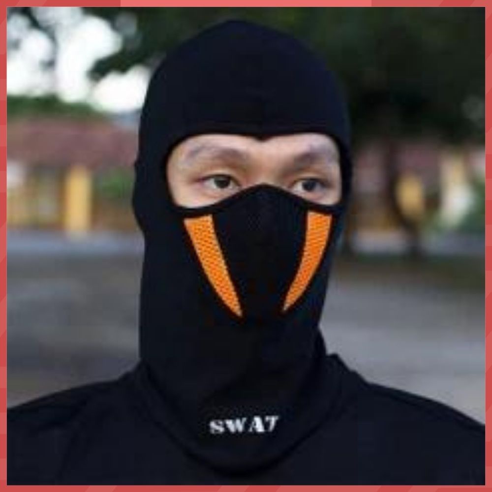 KHẨU TRANG TRÙM ĐẦU KIỂU NINJA Swat X2 Chất liệu vải siêu mềm mịn Co giãn Chống nắng Chống bụi Thương hiệu SWAT Cao