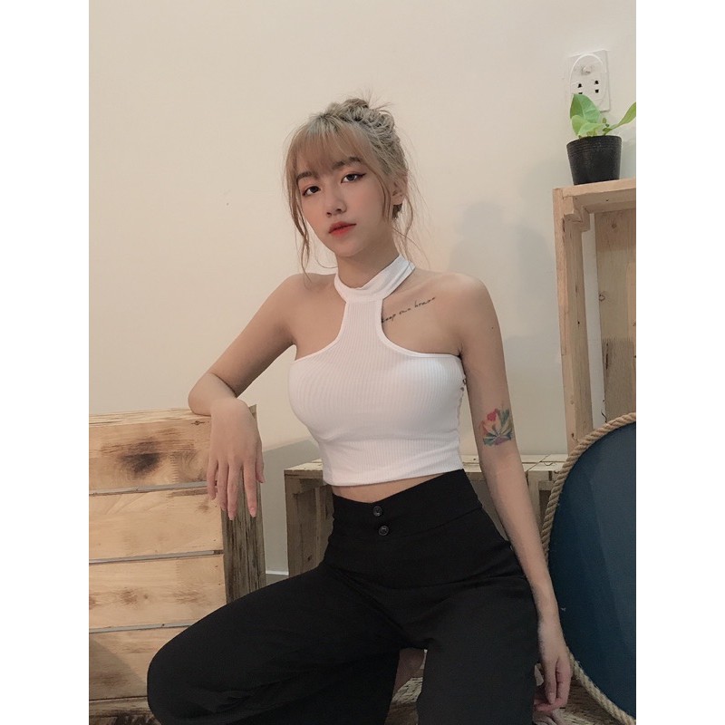 Áo Croptop Áo Kiểu Thun Gân Xịn Loại 1 Ko Bay Nhão [ ẢNH THẬT 100%