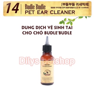 Dung dịch vệ sinh tai cho chó budle'budle