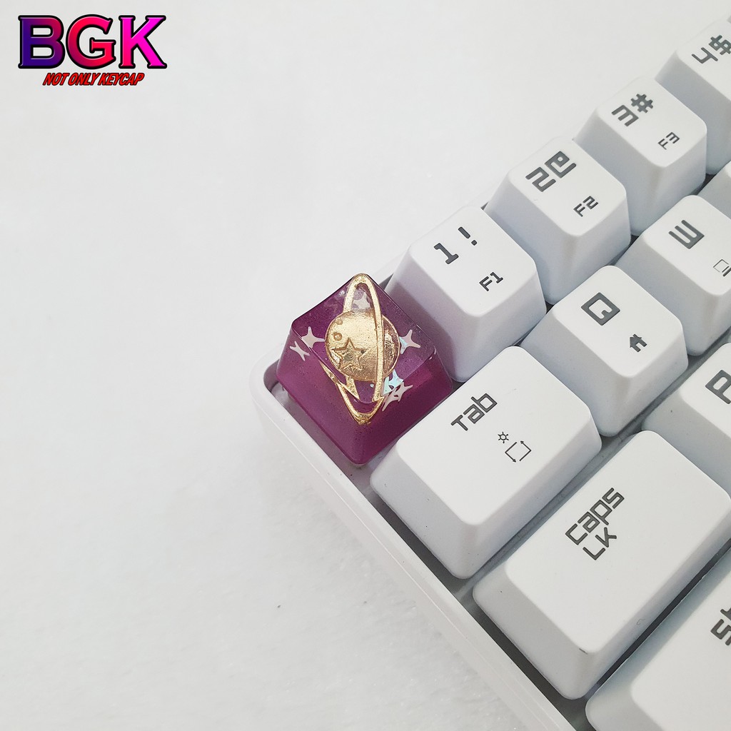 Keycap Lẻ hình hành tinh ngoài vũ trụ cực đẹp OEM profile ( keycap resin độc lạ )( Keycap Artisan )