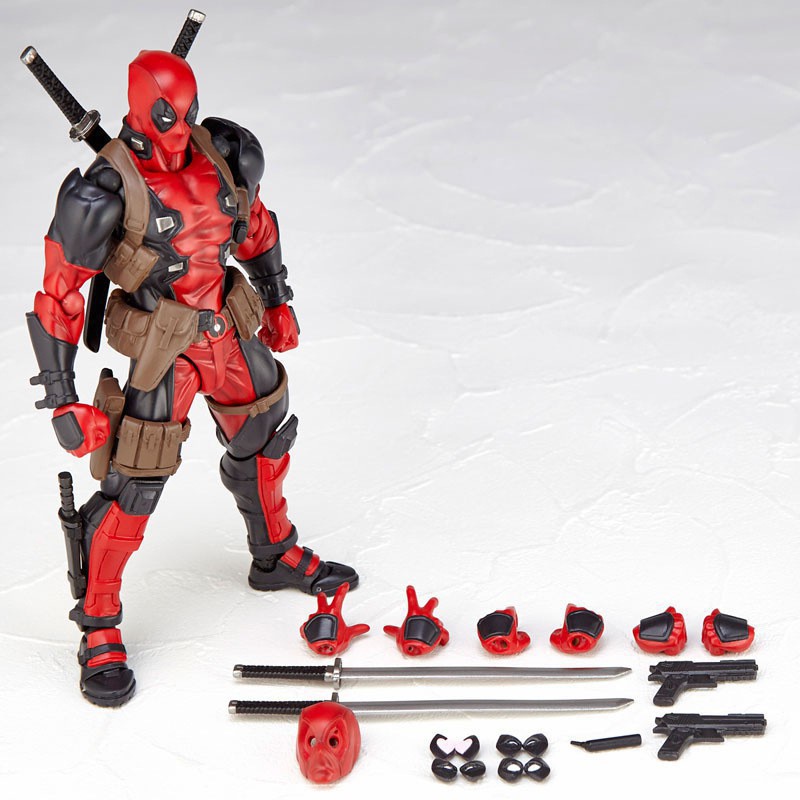 MH28 - Mô Hình Cao Cấp Figma Deadpool Revoltech Cao 15cm - Mô Hình Marvel
