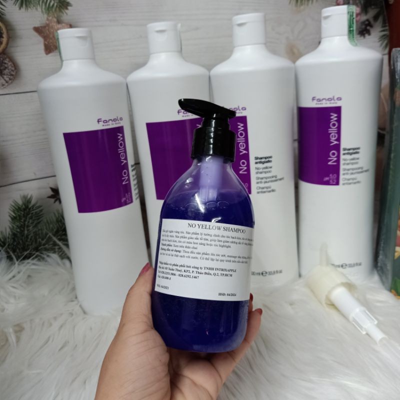 Gội Tím khử ánh vàng,tóc bạch kim fanola chai triết 100ml , 250ml, 350ml và 1000ml
