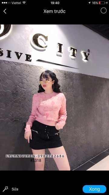 Quần váy  khoá ngang chất lừ