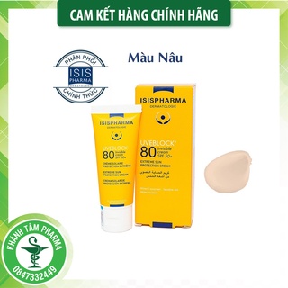 ! ! Kem chống nắng ISIS Pharma Uverblock 80 Tinted màu nâu 40ml