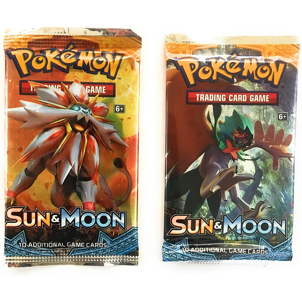 Bộ thẻ bài đồ chơi Pokemon Sun＆Moon bằng tiếng anh