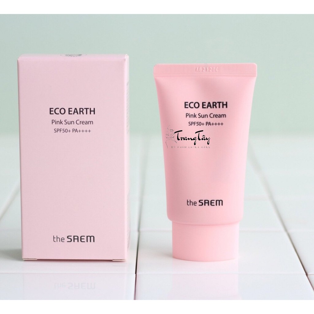 Kem Chống Nắng The SAEM Eco Earth Power Sun Cream mẫu 2021