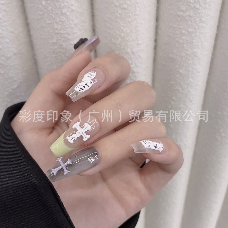 Khuôn thánh giá nail , khuôn silicon làm charm gắn móng
