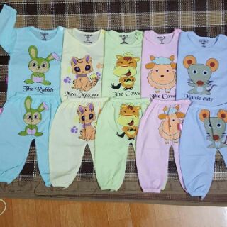 Set 5 bộ dài tay carter mông thú cho bé trai bé gái