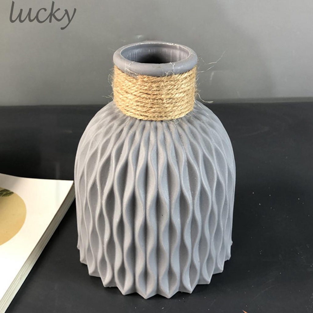 Bình đựng hoa trang trí màu trắng/ hồng/ xám thời trang