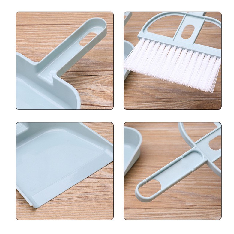 Bộ chổi quét bụi bàn,máy tính và ki hốt rác mini #C323