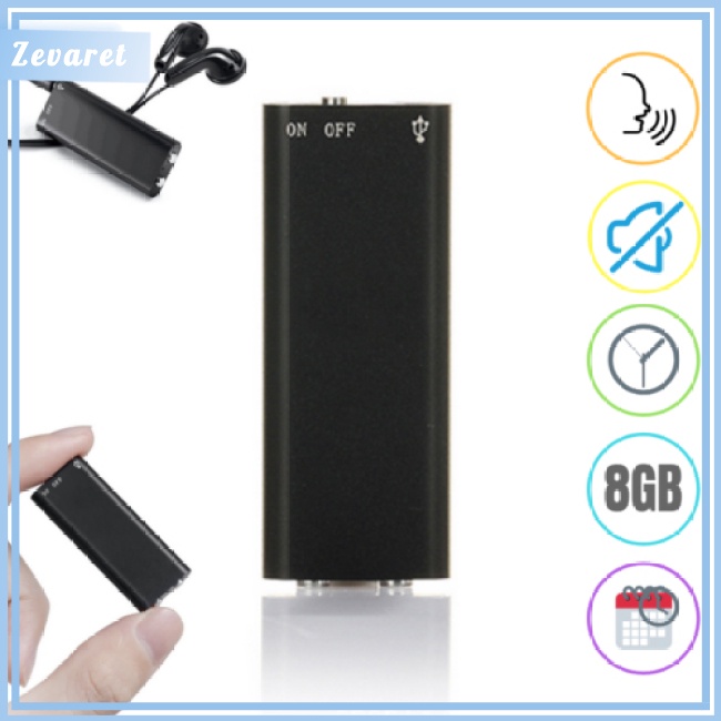 Máy Ghi Âm Mini Zevaret 96 Tiếng 8GB