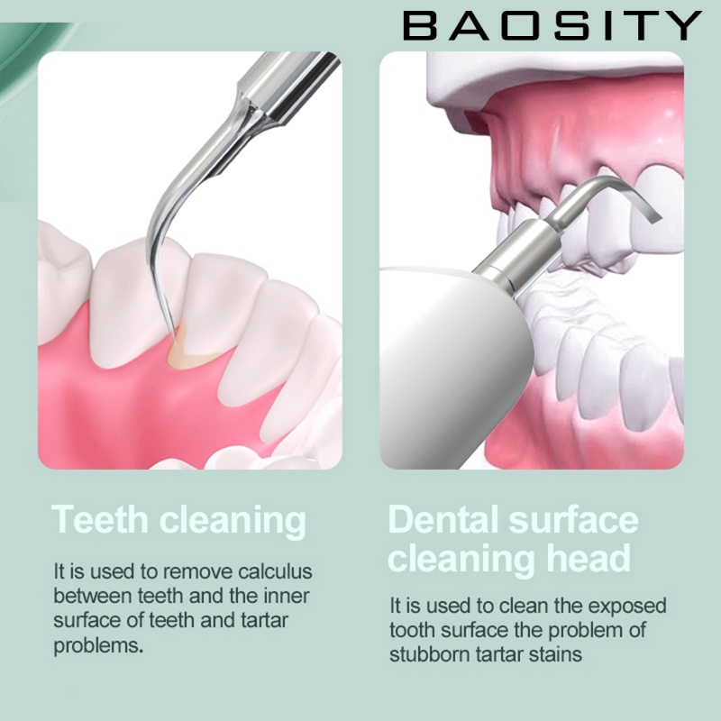 Máy cạo vôi răng siêu âm 2 đầu tiện dụng thông minh loại bỏ vết ố răng