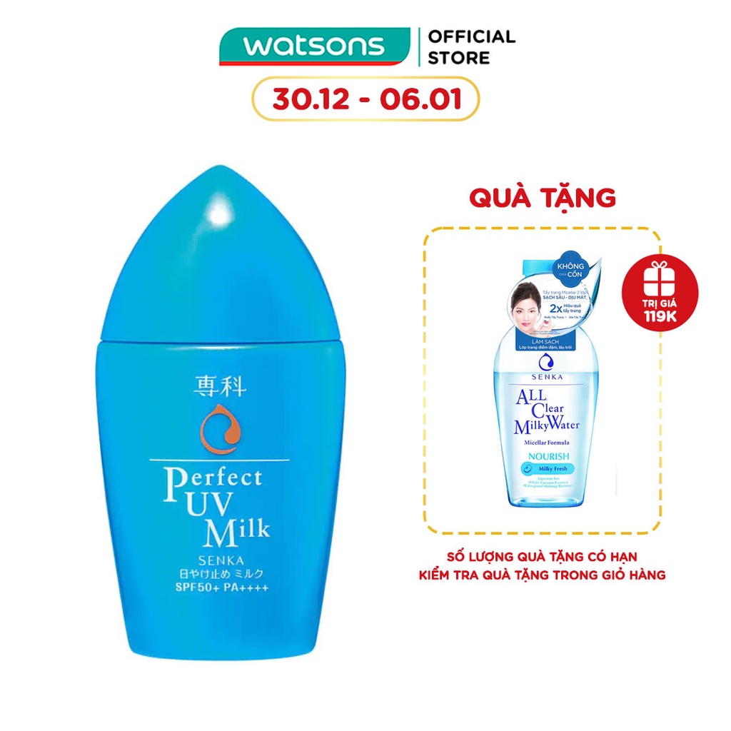 Sữa Chống Nắng Senka Perfect UV Milk N SPF50 40ml