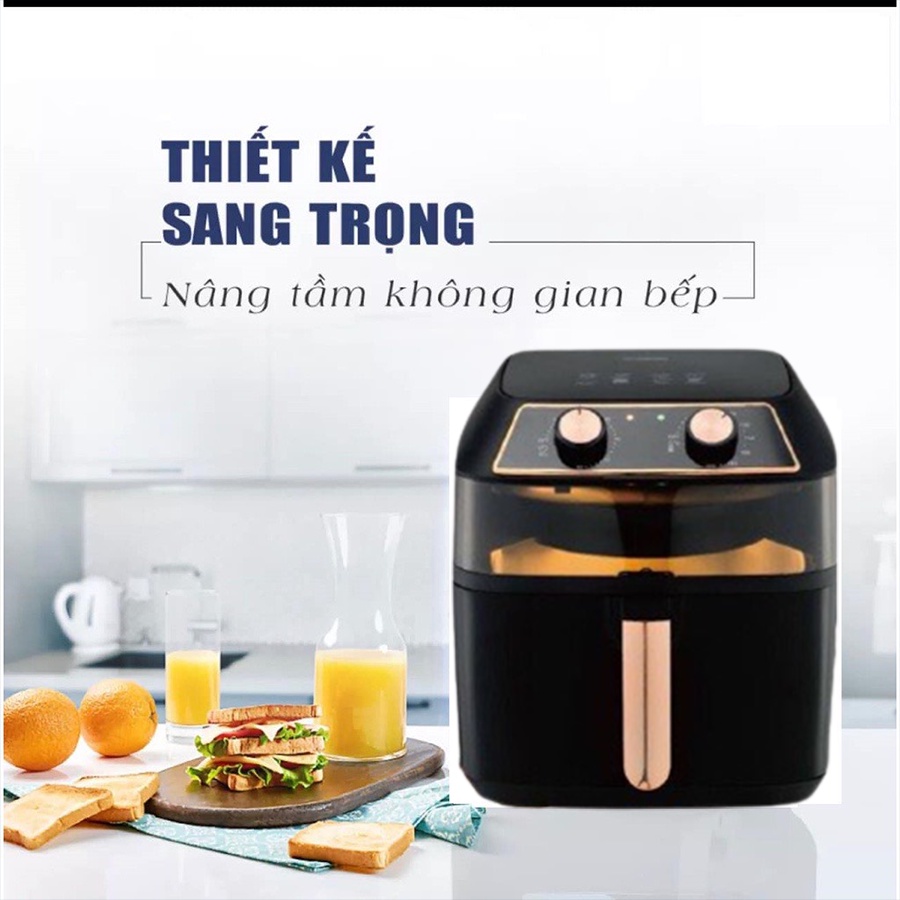 Nồi Chiên Không Dầu Nineshield 10L - Nồi Chiên Ko Dầu Cao Cấp, Bảo Hành 12 Tháng