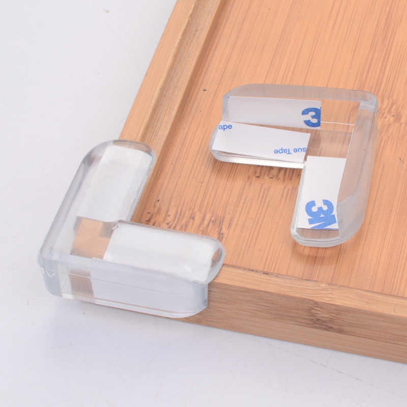 Bịt Góc Cạnh Bàn, cạnh tủ Chống Va Đập cho bé bằng silicon, keo dính 3M siêu chắc