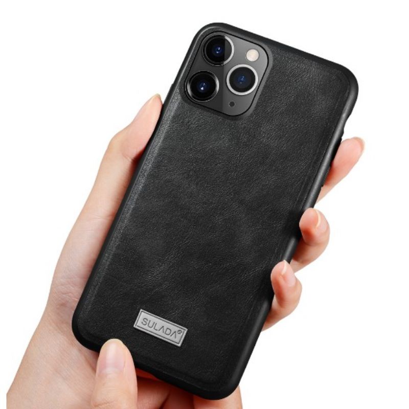 IPHONE 11 PRO MAX/11/11 PRO_ ỐP LƯNG VÂN DA HIỆU SULADA CAO CẤP