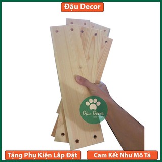 [Đã Đục 4 Lỗ] Thanh Gỗ Thông Kích Thước 40*10*1,5cm Hàng Chuẩn Chất Lượng