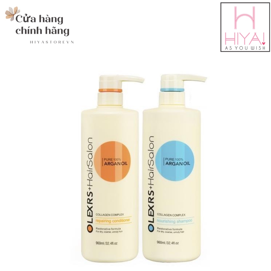 Bộ Dầu Gội Dầu Xả OLEXRS 500ml 960ml ngăn ngừa rụng tóc, kích thích mọc tóc,phục hồi tóc bị hư tổn do làm hóa chất