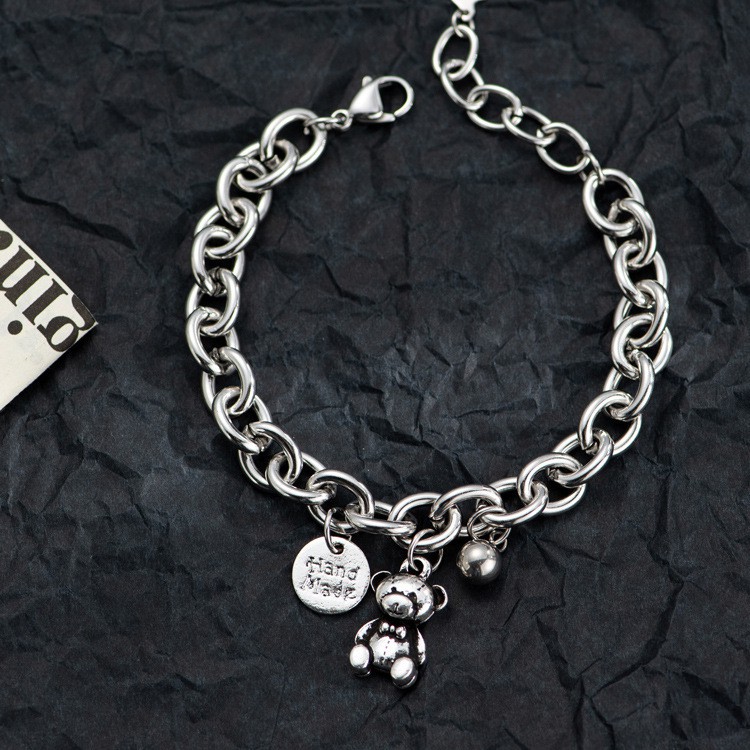 Vòng Tay Hình Gấu Đơn Giản Phong Cách Retro