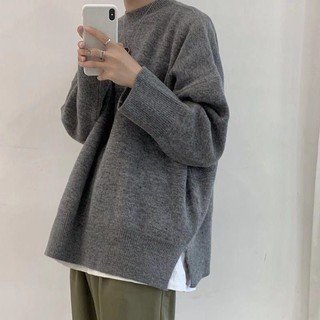 Áo Sweater Dáng Rộng Phong Cách Retro Hàn Quốc Cho Nam Giới