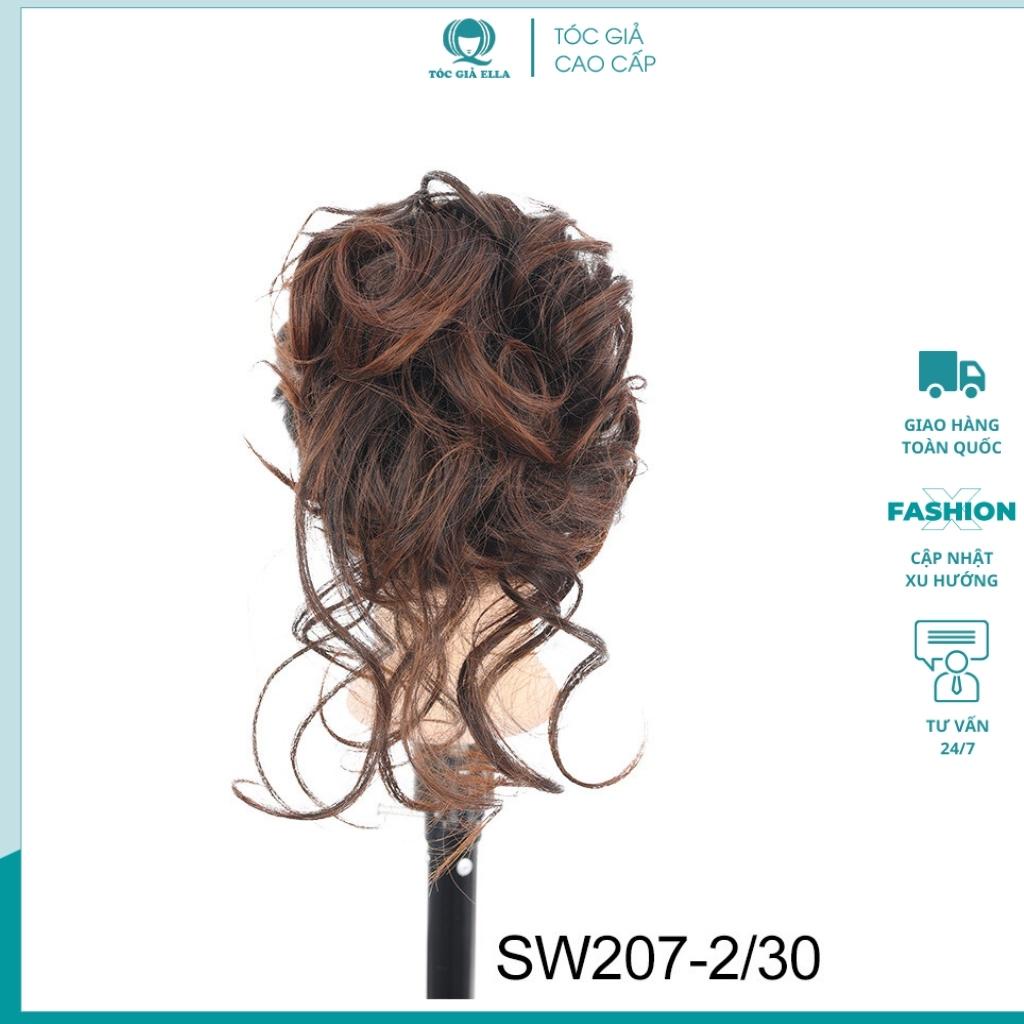 Tóc giả búi kẹp xoăn lơi DW207