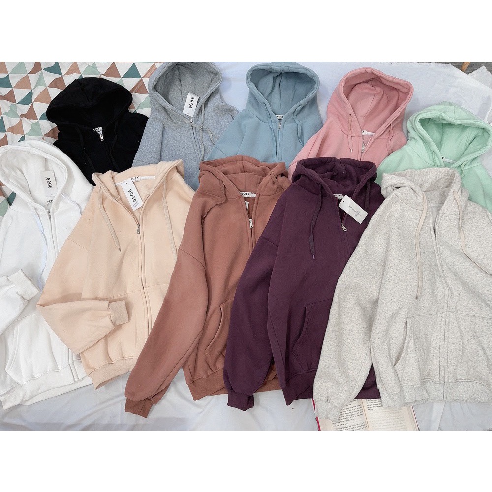 ÁO HOODIE NỈ BÔNG TRƠN FORM RỘNG HÀNG LOẠI 1 (Hàng QC - Ảnh thật ) | BigBuy360 - bigbuy360.vn