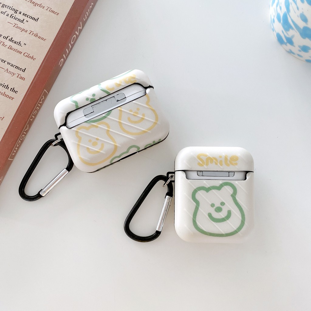 IPHONE Vỏ Bảo Vệ Hộp Đựng Tai Nghe Airpods Hình Gấu Line Đáng Yêu